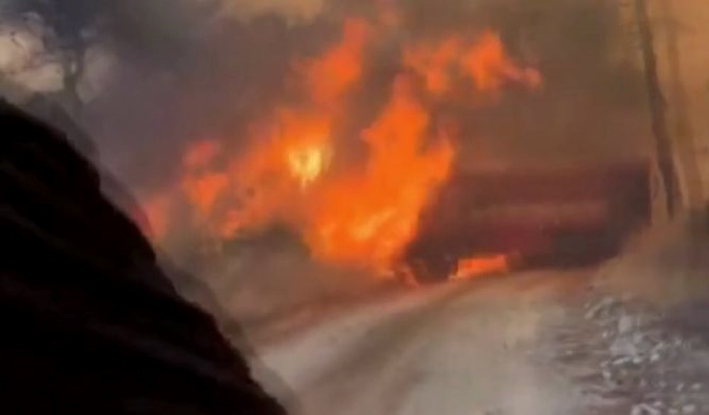 Çanakkale'de orman yangını bir anda büyüdü: Üniversite boşaltıldı, itfaiyeciler son anda kurtuldu - 5