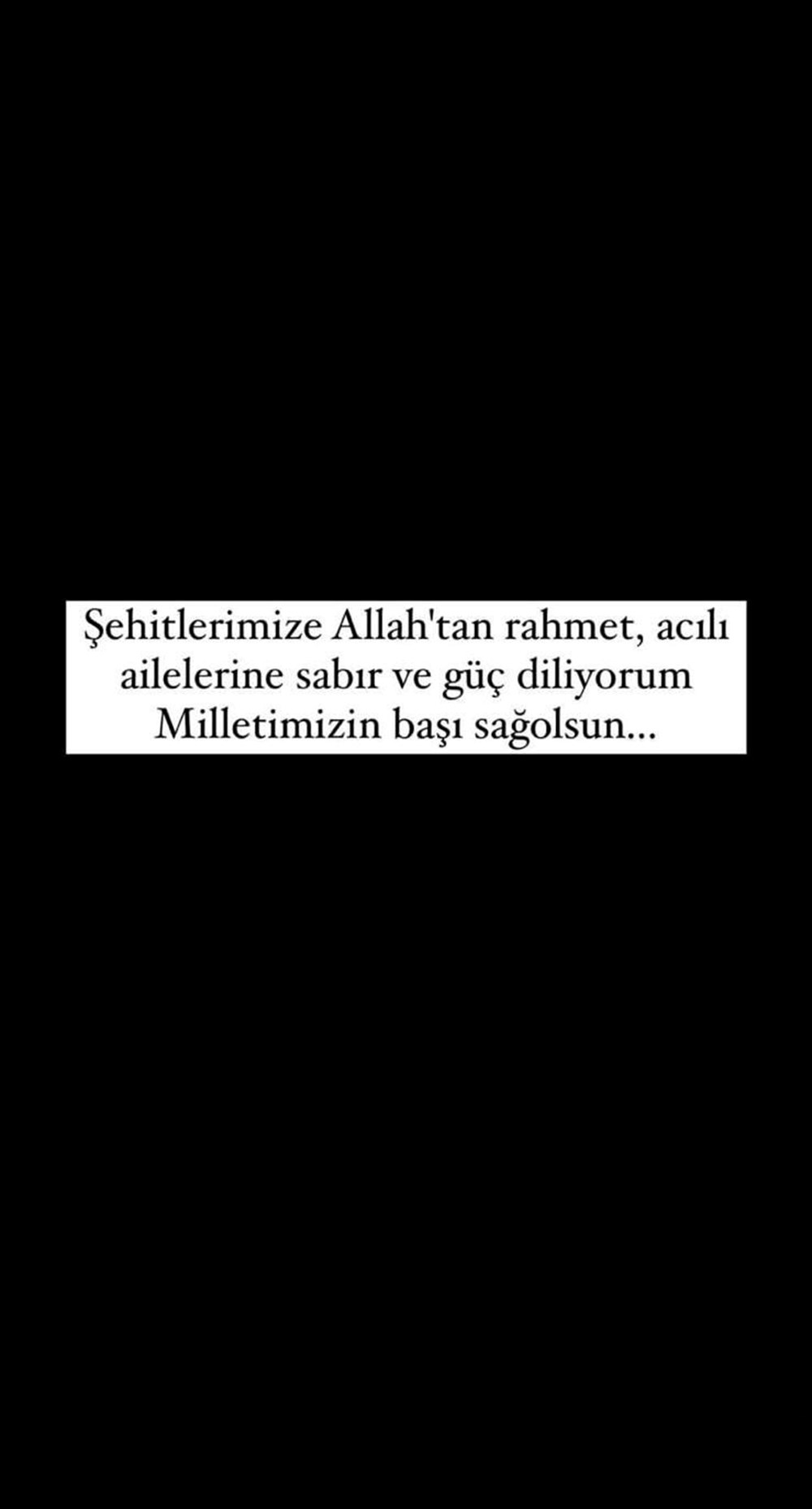 Ünlü isimlerden hain saldırı sonrası taziye mesajları: Milletimizin başı sağ olsun - 8