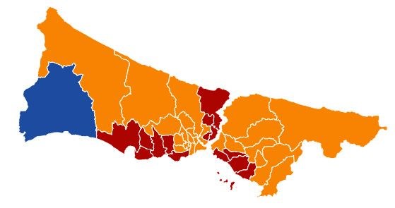 istanbul da secim sonuclariyla dikkat