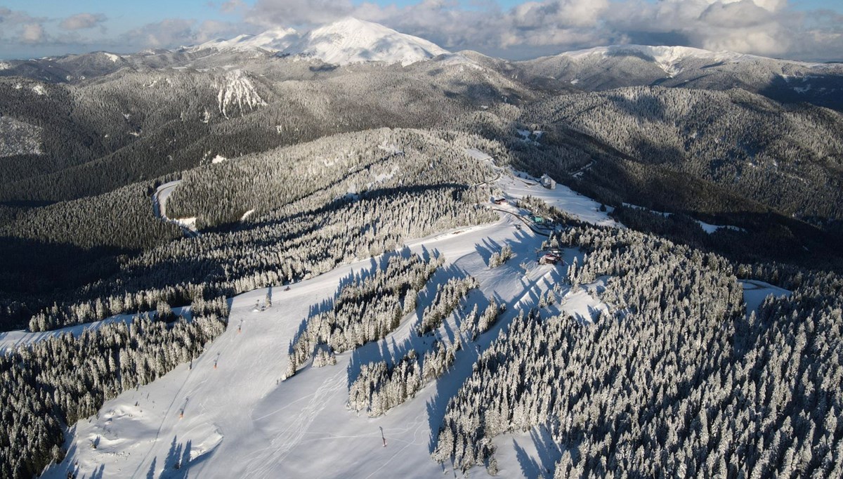 Ilgaz Dağı Milli Parkı beyaz örtüyle kaplandı