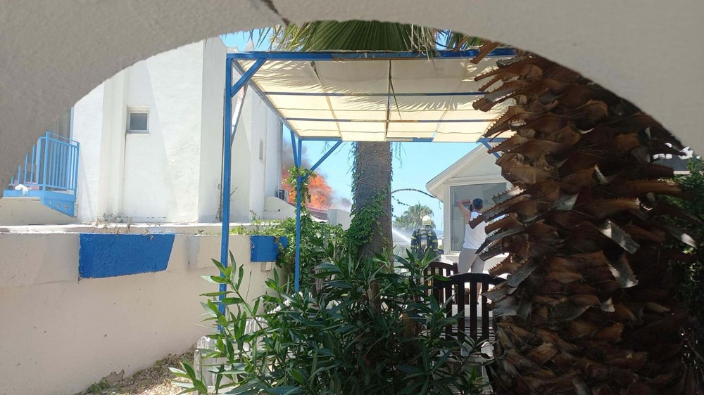Bodrum'da otel yangını - 7