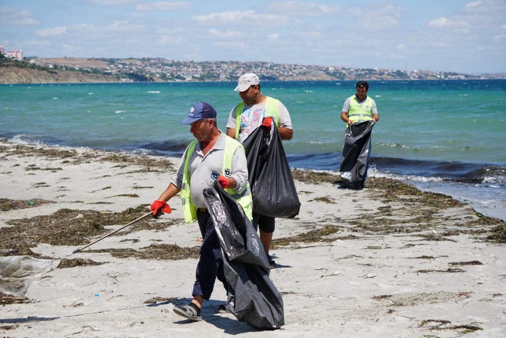 Tekirdağ'ın tatil beldesinde 500 ton çöp toplandı - 8