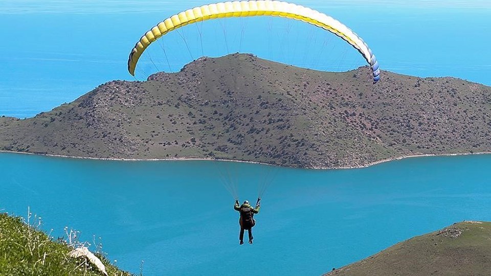 Van Gölü semalarında yamaç paraşütü - 1