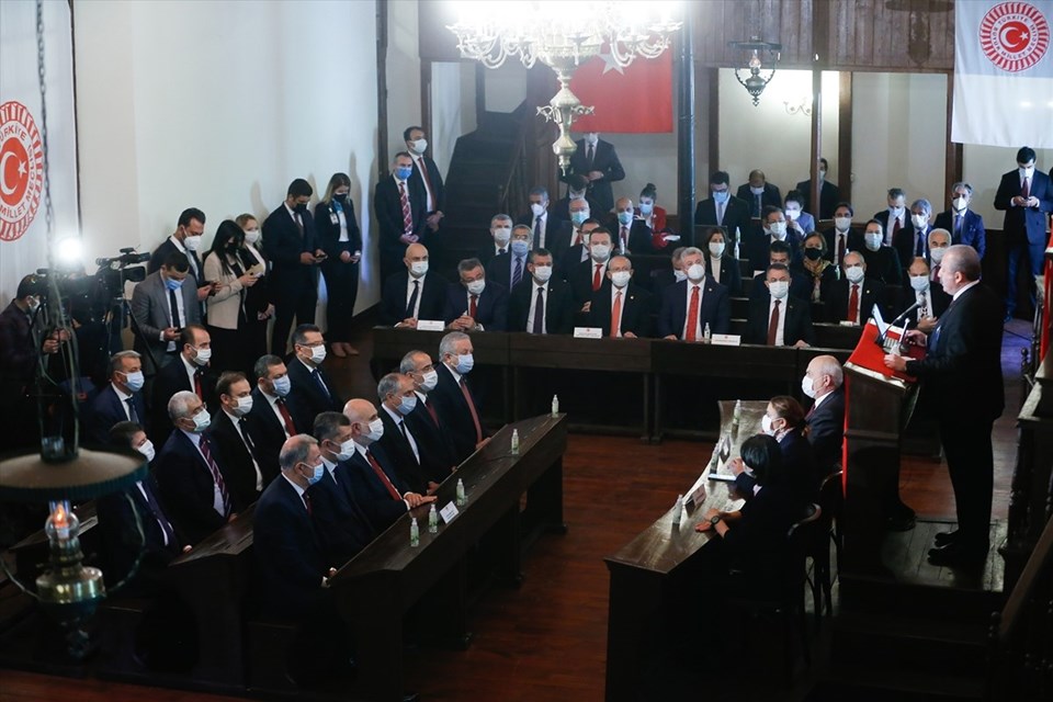 TBMM Başkanı Mustafa Şentop başkanlığındaki devlet erkanı Anıtkabir'i ziyaret etti - 4