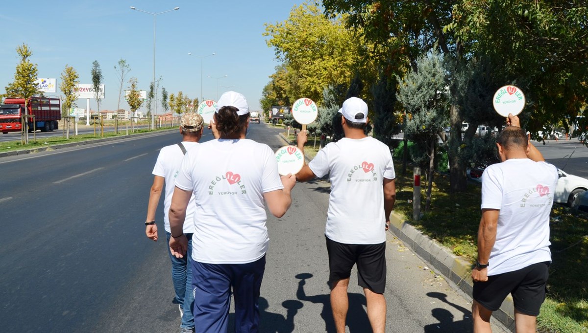 Ereğli’nin il olması için Ankara'ya yürüyorlar