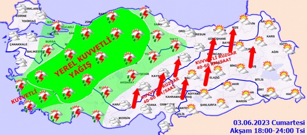 30 il sağanak uyarısı (Meteorolojiden 5 günlük rapor) - 6