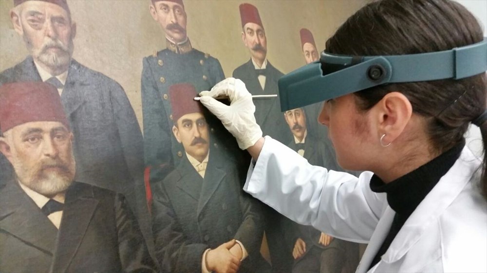 Tablonun restorasyonunda farklı bir resim daha çıktı - 1