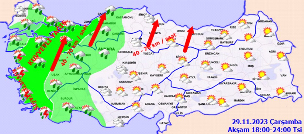 İstanbul ve 19 il için sağanak yağış uyarısı - 9