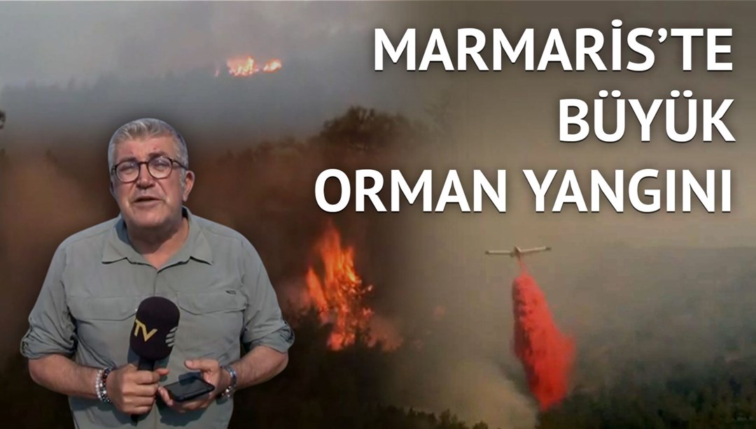 Marmaris'te orman yangını büyük ölçüde kontrol altına alındı