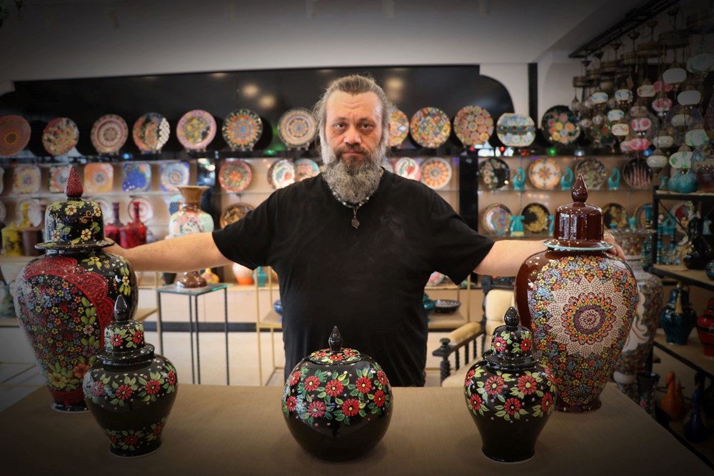 Çini ustası eserlerini resim ve gravürle zenginleştiriyor - 5