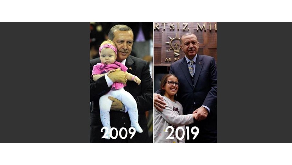 AK Parti’den Cumhurbaşkanı Erdoğan'lı '#10YearsChallenge' paylaşımı