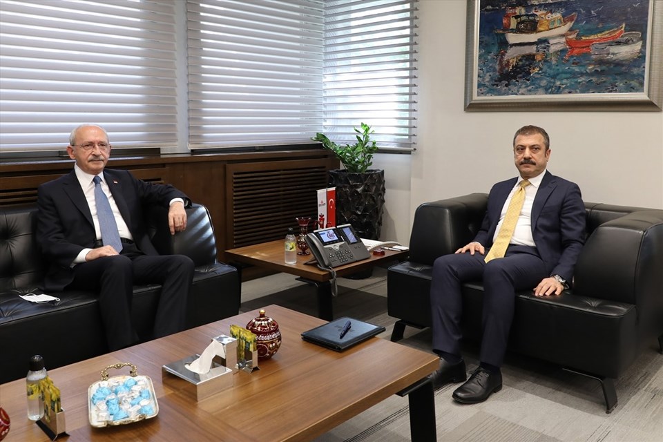 Kılıçdaroğlu, Merkez Bankası Başkanı Kavcıoğlu ile görüştü - 1
