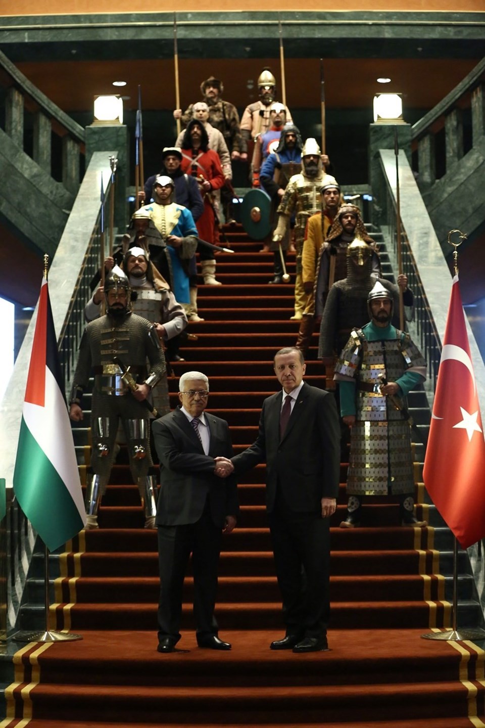 İşte tarihteki 16 Türk devleti, Cumhurbaşkanlığı Sarayı'ndaki törende hepsi temsil edildi - 2
