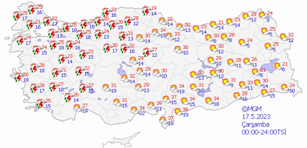 Meteoroloji paylaştı: Yeni haftada sıcaklık yükseliyor (13 Mayıs 2023 hava durumu) - 9