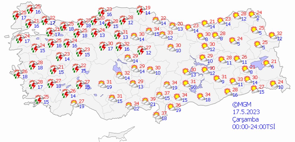 Meteoroloji paylaştı: Yeni haftada sıcaklık yükseliyor (13 Mayıs 2023 hava durumu) - 9