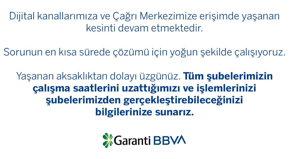 Garanti mobil çöktü mü? Garanti Bankası'ndan mobil bankacılığa erişim sorunuyla ilgili açıklama - 4