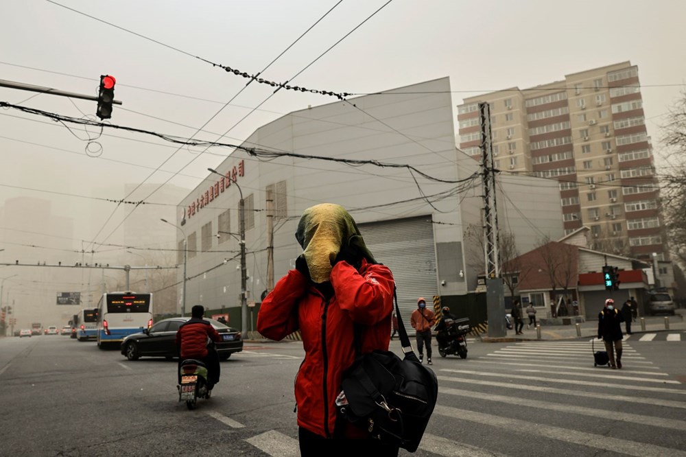 Çin’in başkenti Pekin’de son 10 yılın en büyük kum fırtınası - 6