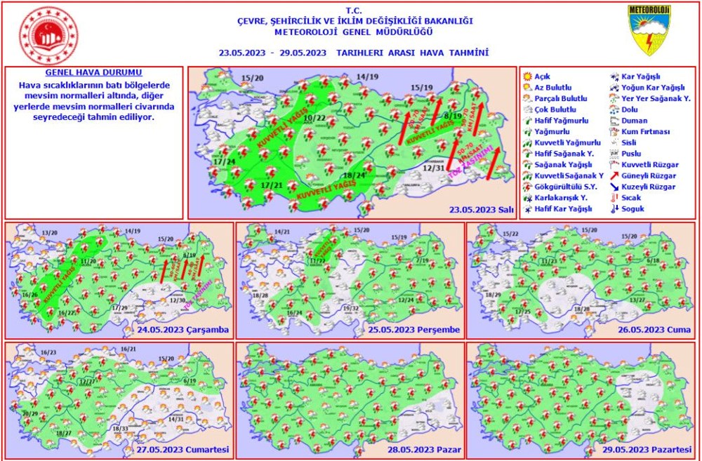 15 il için kuvvetli yağış ve fırtına uyarısı (Bugün hava nasıl olacak?) - 10