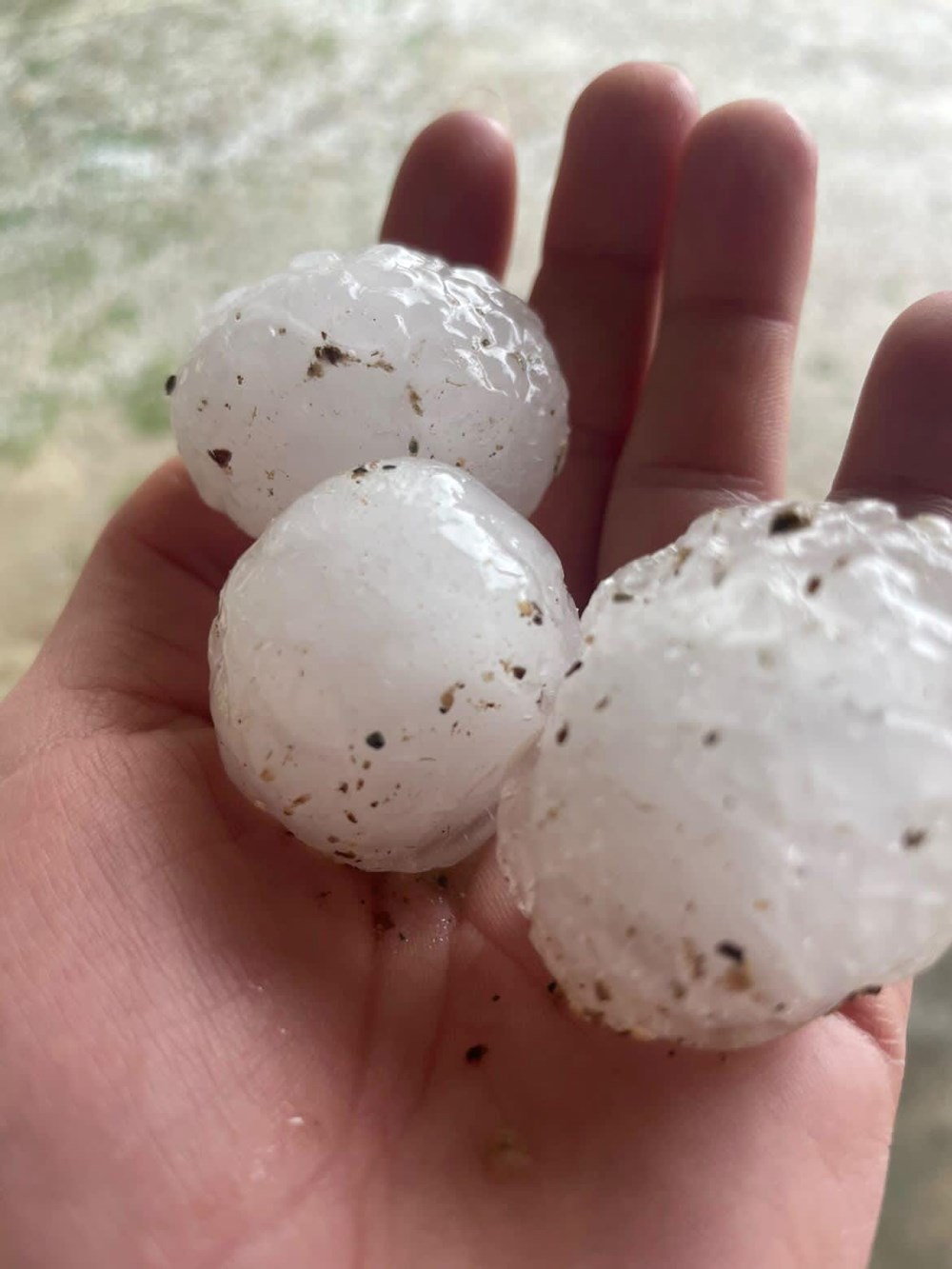 Şanlıurfa'da kar topu büyüklüğünde dolu yağdı - 5