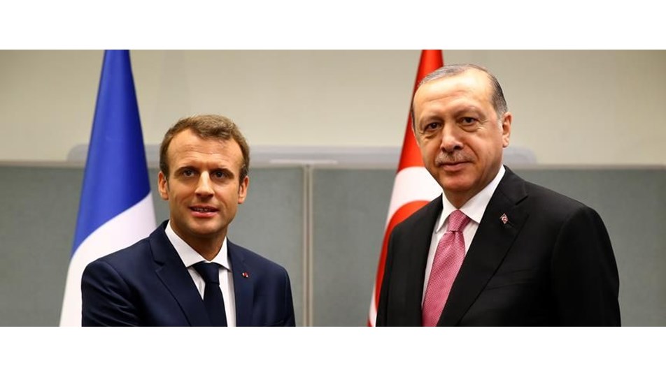 Son dakika haberi... Cumhurbaşkanı Erdoğan, Macron ile görüştü