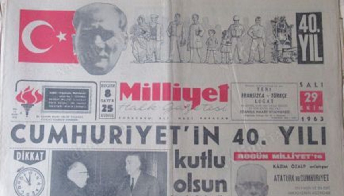 Manşetlerle Cumhuriyet Bayramı'nın 40 yılı