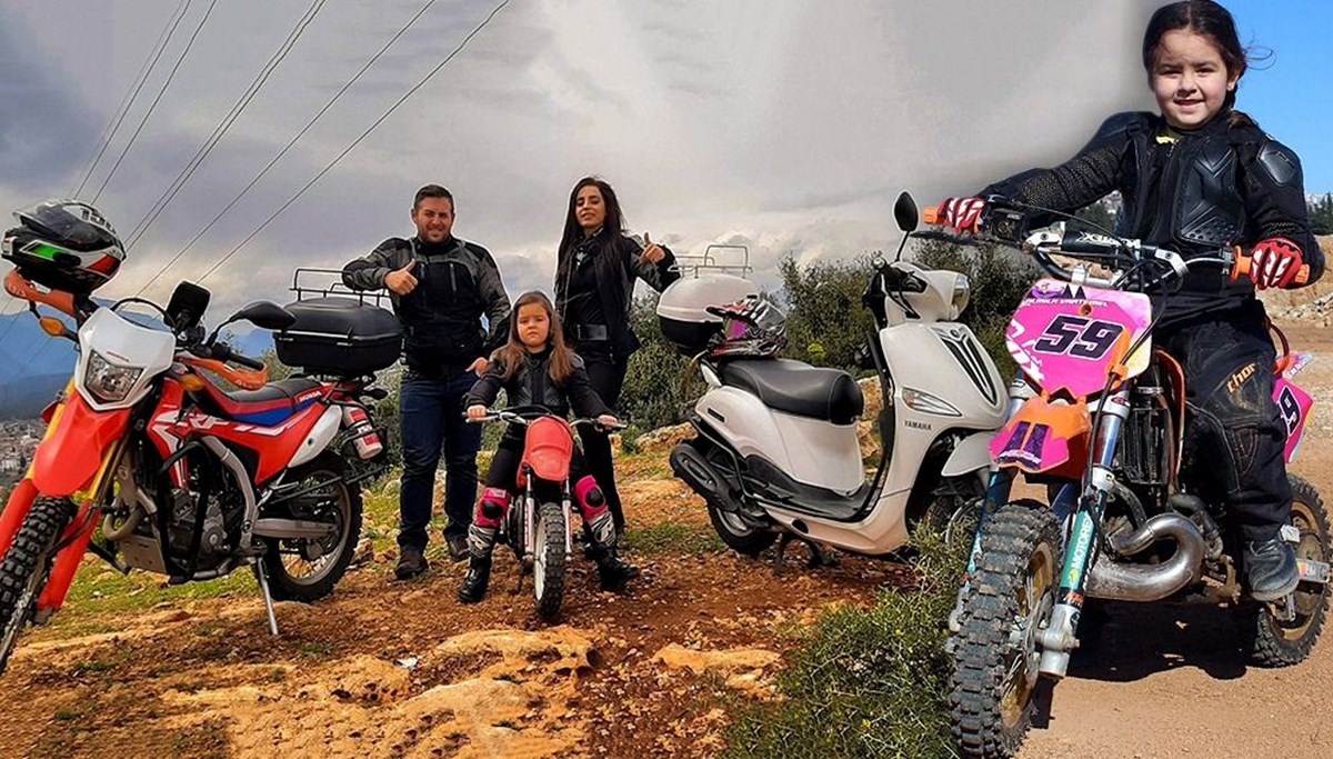 Pembe motosikletli Almila'nın mottosu: Kızlar da yapar