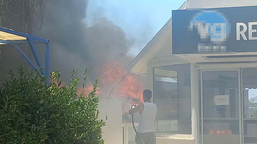 Bodrum'da otel yangını - 4