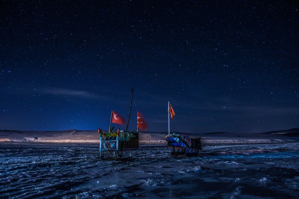 Çıldır Gölü'nde masalsı kış güzelliği - 26