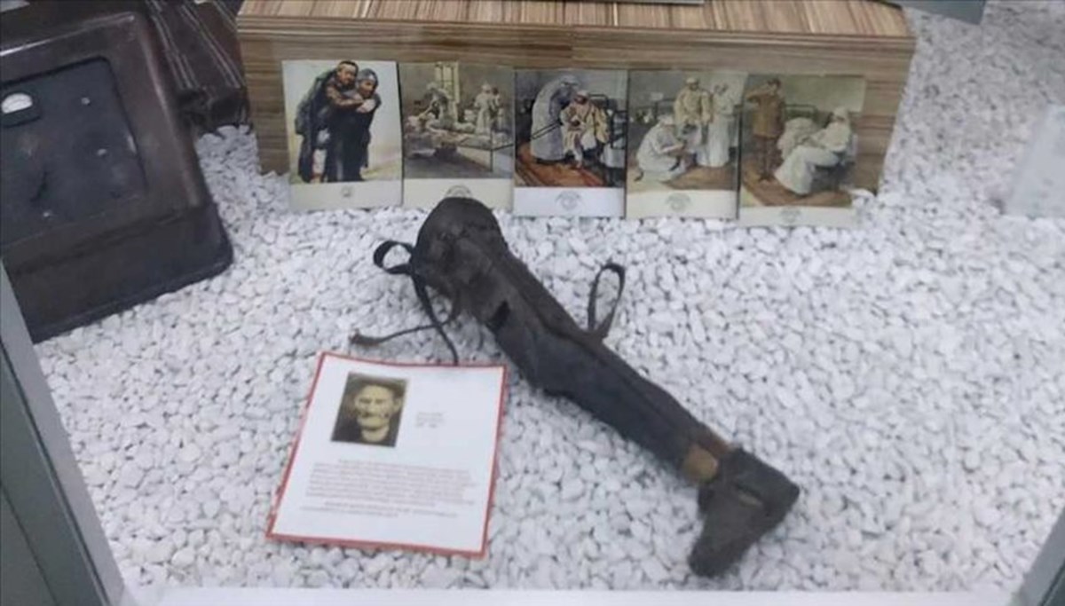 Balkan Savaşları gazisinin protez bacağı Bursa'da hastanedeki müzede sergileniyor