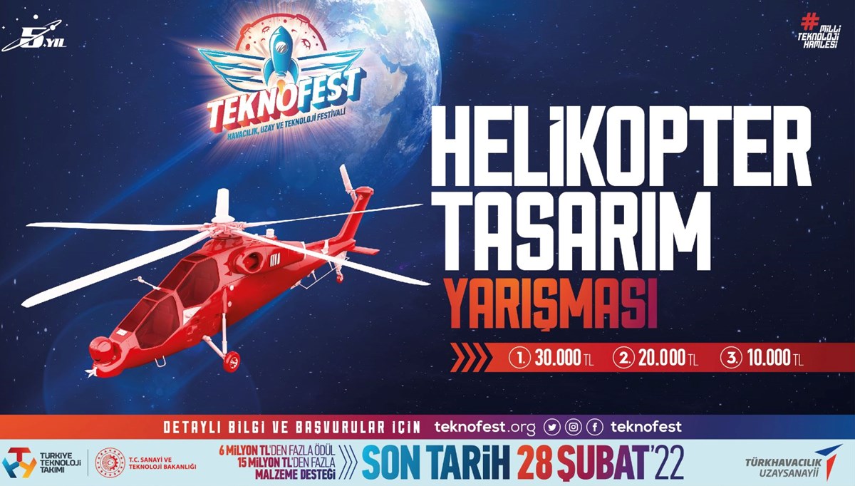 TEKNOFEST'ten genç mühendislere helikopter tasarım yarışması