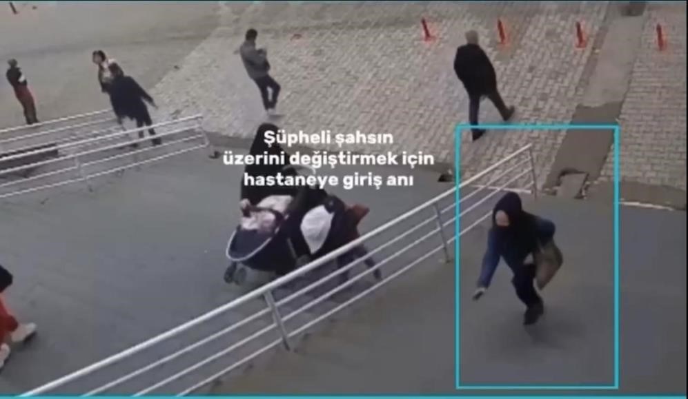 Şüpheliler çevredeki güvenlik kameraları tarafından görüntülendi