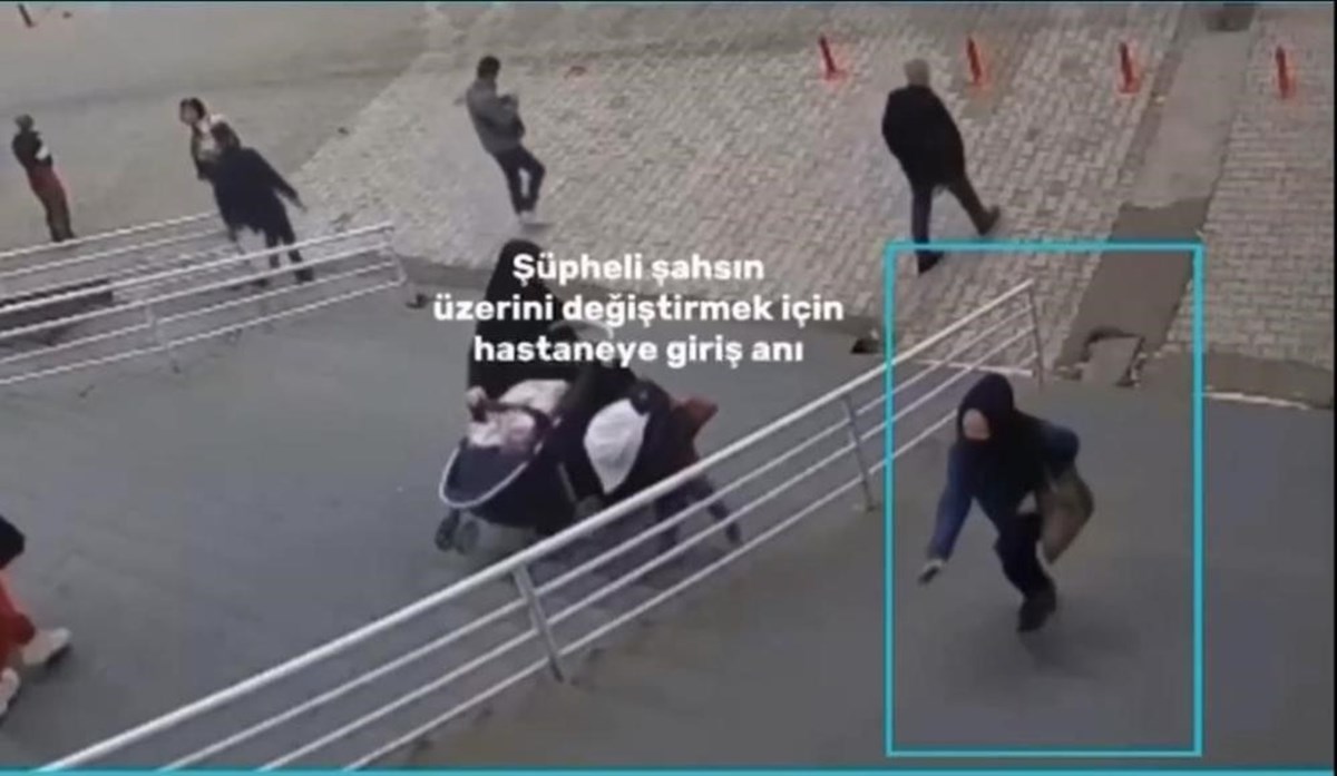 Şüpheliler çevredeki güvenlik kameraları tarafından görüntülendi Şüpheliler çevredeki güvenlik kameraları tarafından görüntülendi