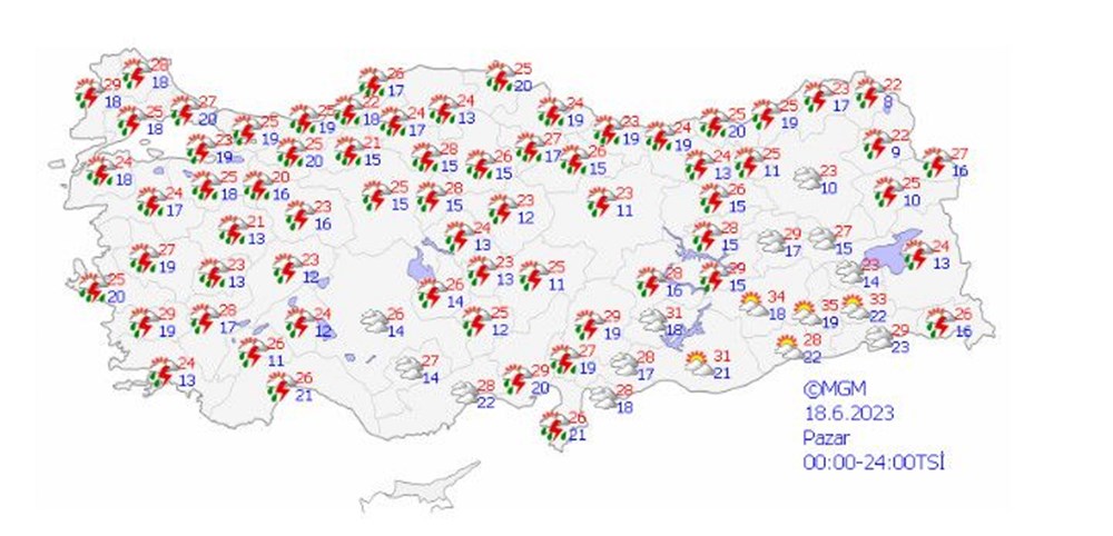 Meteoroloji'den 29 il için sarı kodlu uyarı (Bugün hava nasıl olacak?) - 15