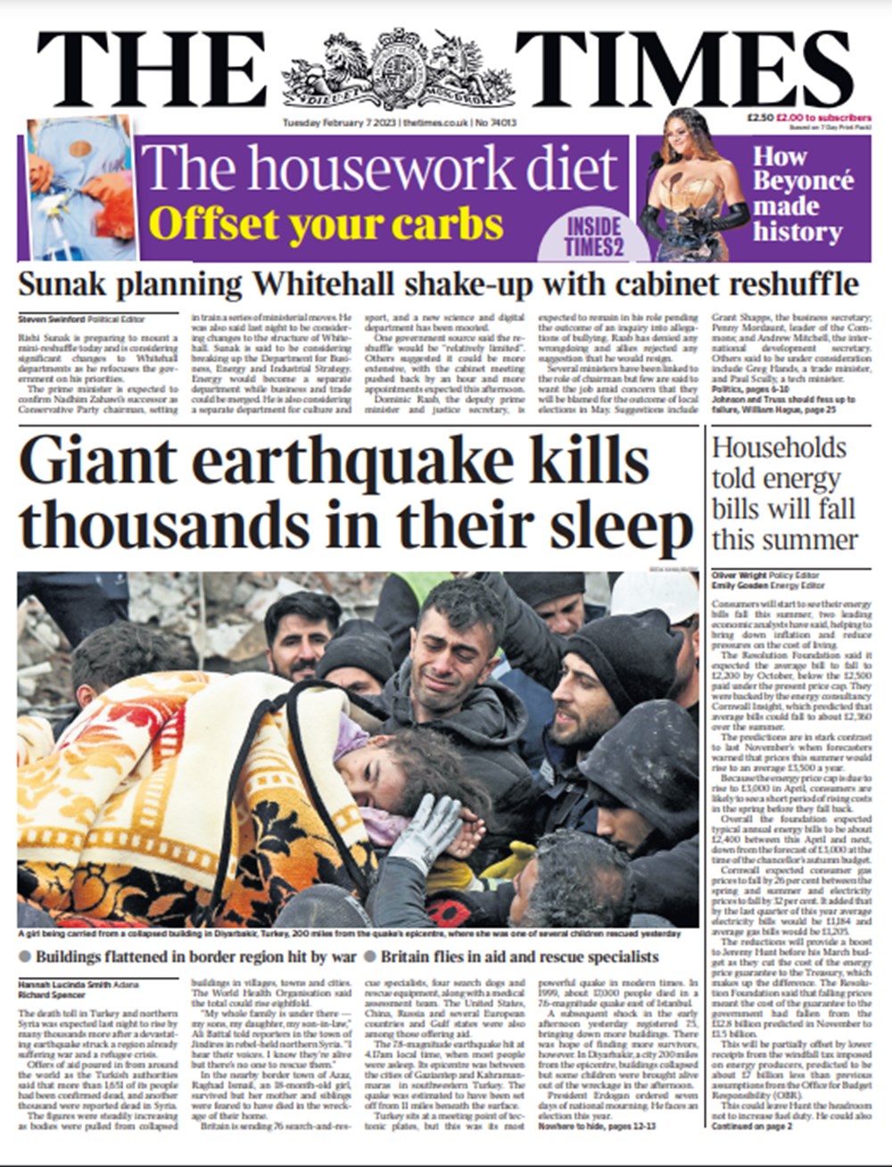 Kahramanmaraş merkezli depremler dünya manşetlerinde: Yüzyılın en güçlü depremi - 2