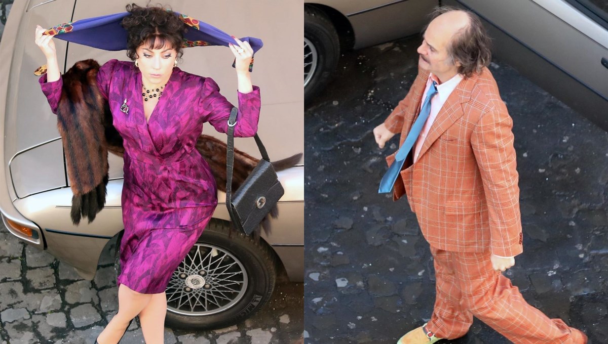 Lady Gaga ve Jared Leto House of Gucci'nin setinde tanınmaz halde Lady Gaga ve Jared Leto House of Gucci'nin setinde tanınmaz halde