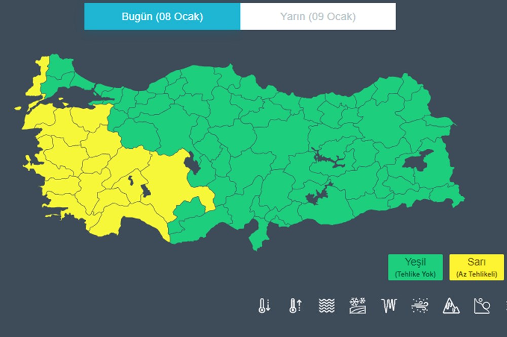 İzlanda'dan soğuk hava dalgası geliyor: Meteorolojiden 16 il için fırtına uyarısı - 7