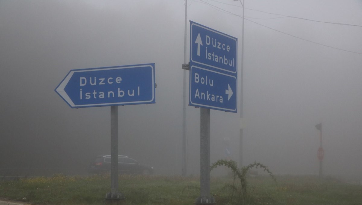 Bolu Dağı'nda yoğun sis