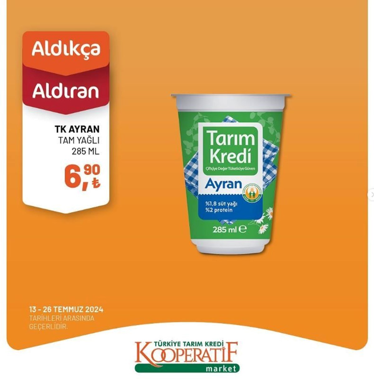 Tarım Kredi Kooperatif Market'te temmuz ayına özel yeni indirimli ürünler: (13-26 Temmuz tarihli Tarım Kredi Market indirimleri)