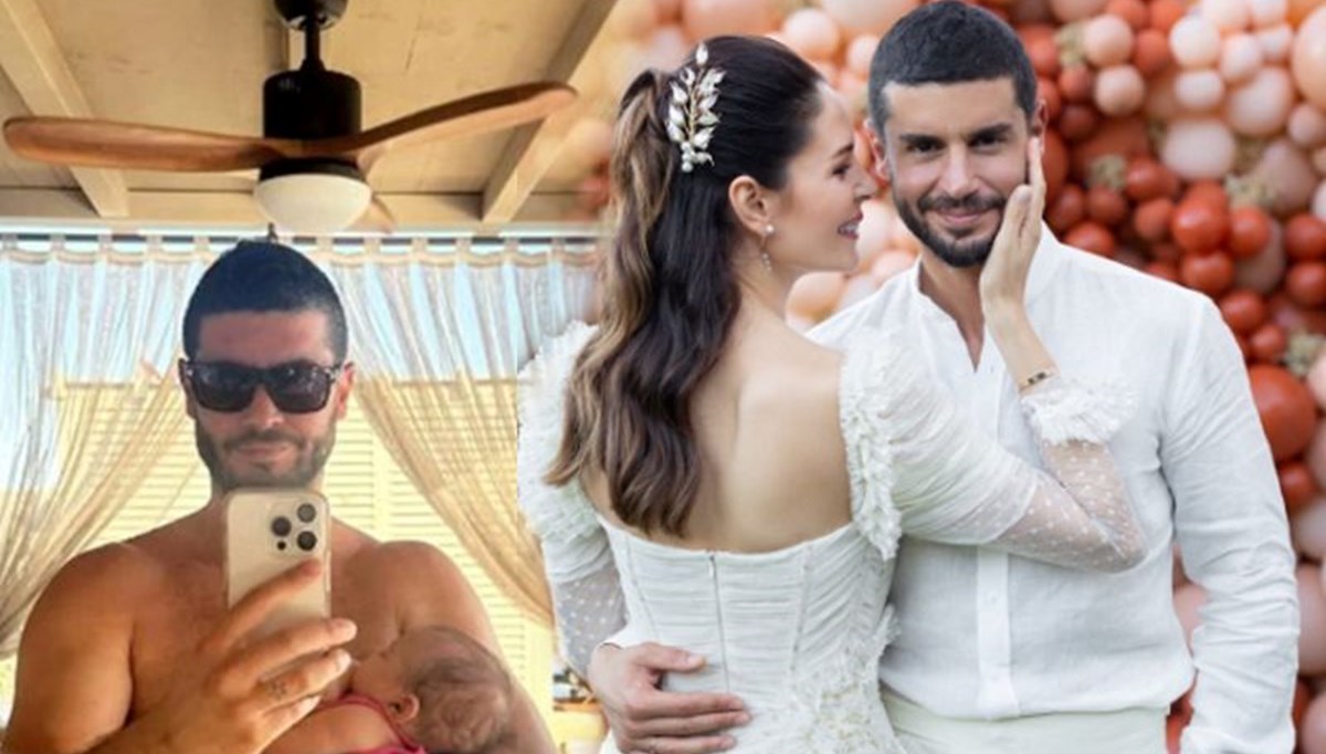 Oyuncu Berk Oktay'dan kızı Mire Milena ile yeni kare