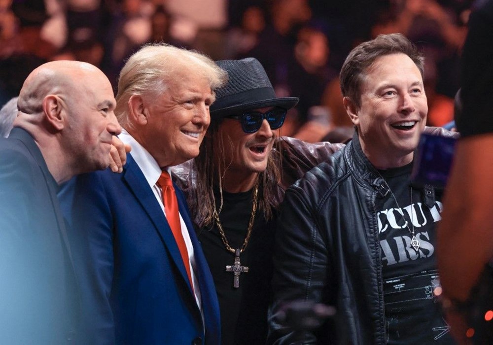 Trump seçim zaferini UFC şampiyonasında kutladı: Musk yine yalnız bırakmadı! - 3