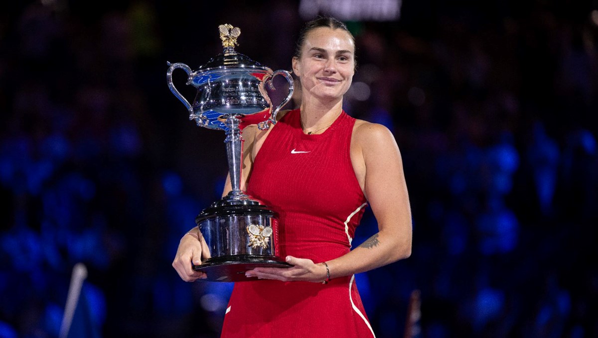 Avustralya Açık'ta tek kadınlar şampiyonu Aryna Sabalenka Avustralya Açık'ta tek kadınlar şampiyonu Aryna Sabalenka