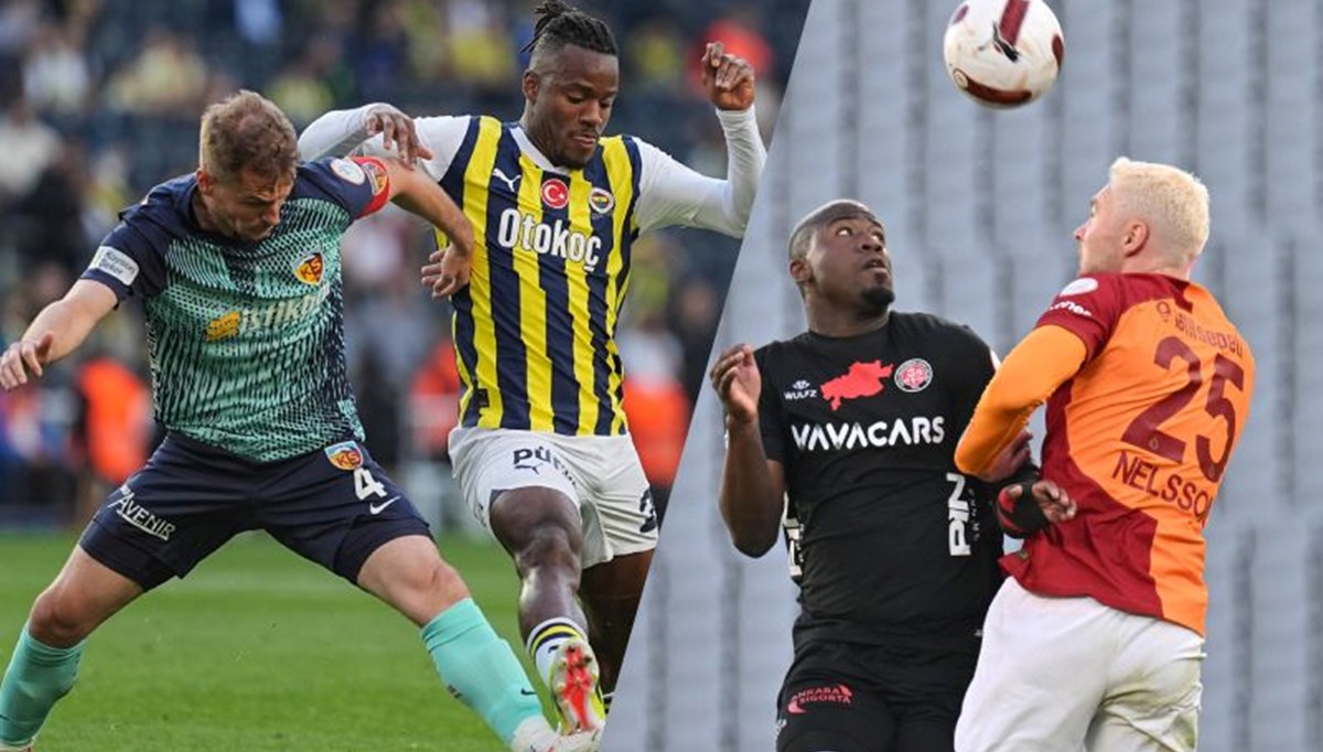 Süper Lig'de şampiyonluk yarışı son iki haftaya kaldı: Galatasaray deplasmanda ve Fenerbahçe evinde kazandı