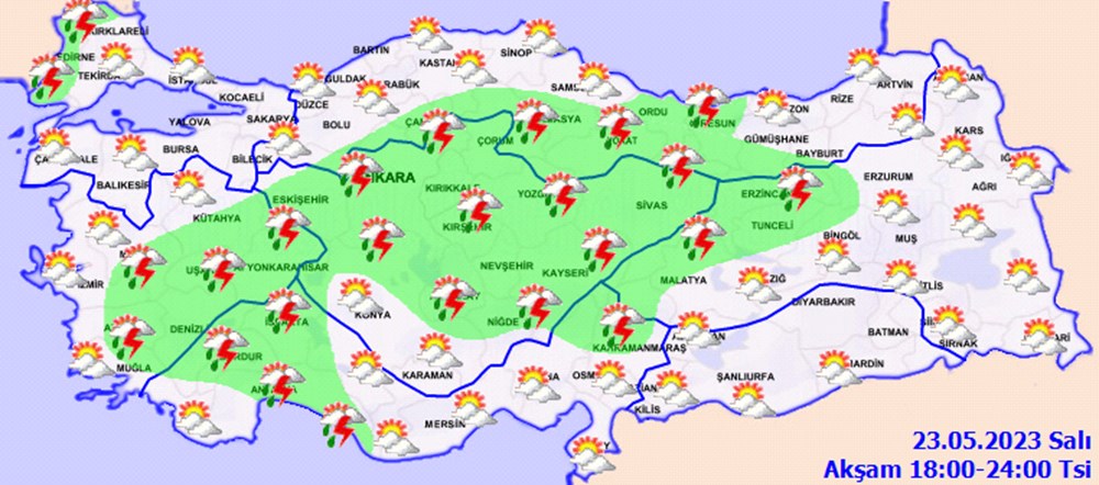 15 il için kuvvetli yağış ve fırtına uyarısı (Bugün hava nasıl olacak?) - 9