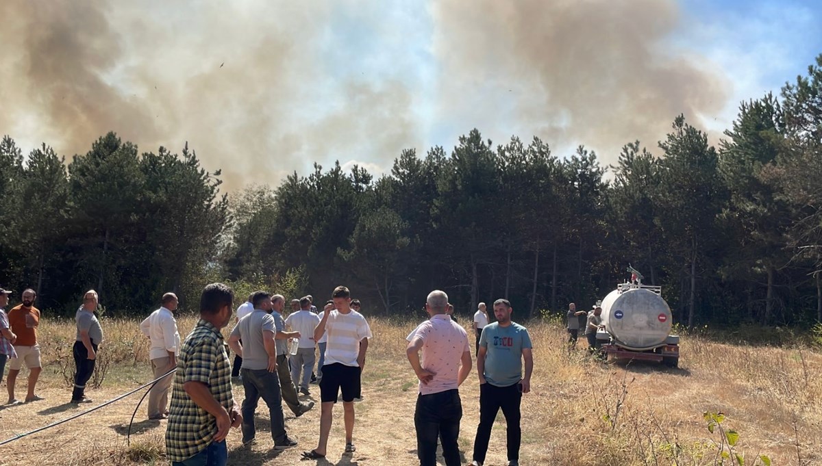 Sakarya'da orman yangını: Ekipler olay terinde