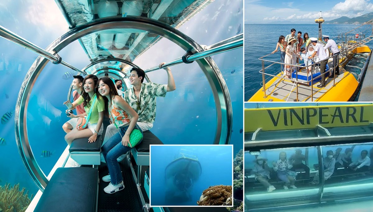Dünyanın ilk şeffaf denizaltı aracı Vietnam’da turistlerle buluştu: 100 metre derine iniyor