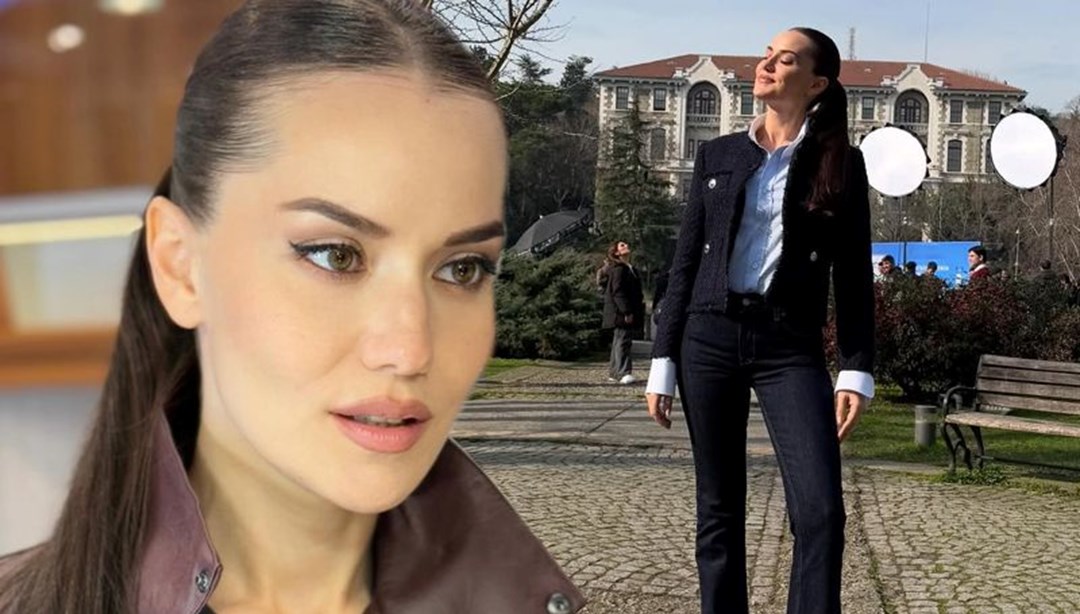 Fahriye Evcen yıllar sonra mezun olduğu üniversitede: Eski yuvamda set hatırası