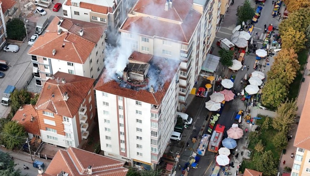 Eskişehir'de korkutan yangın