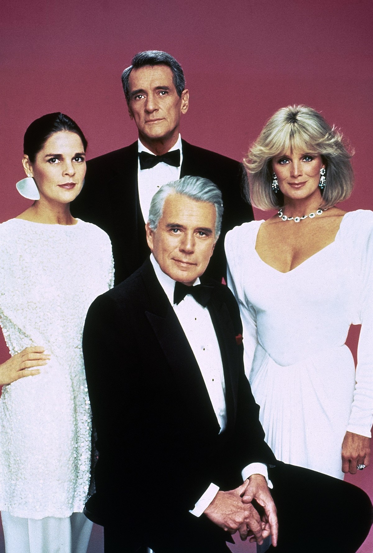 Hanedan oyuncuları: Rock Hudson, John Forsythe, Linda Evans ve Ali MacGraw