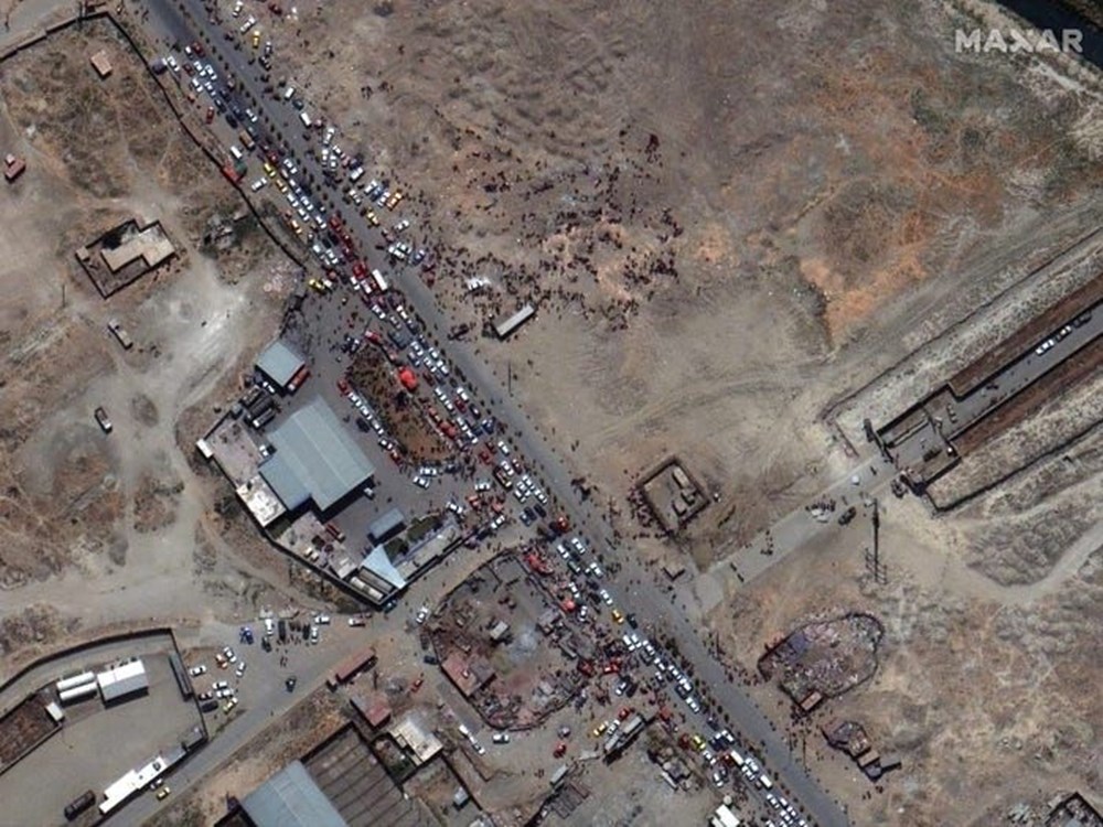 Kabil Havalimanı’ndaki kalabalık uydu görüntülerine yansıdı - 4