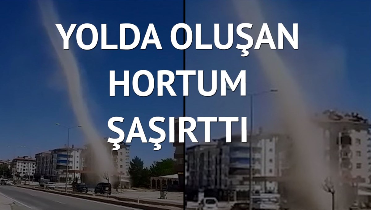 Elazığ’da dev hortum